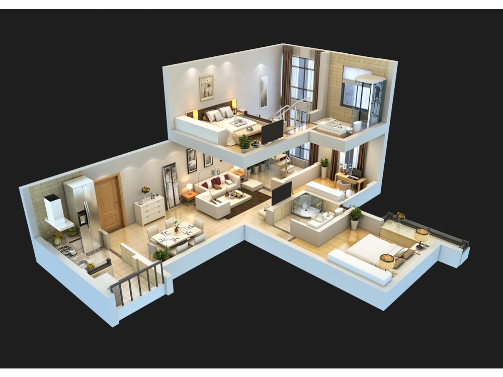 Interior 3D Floor Plan