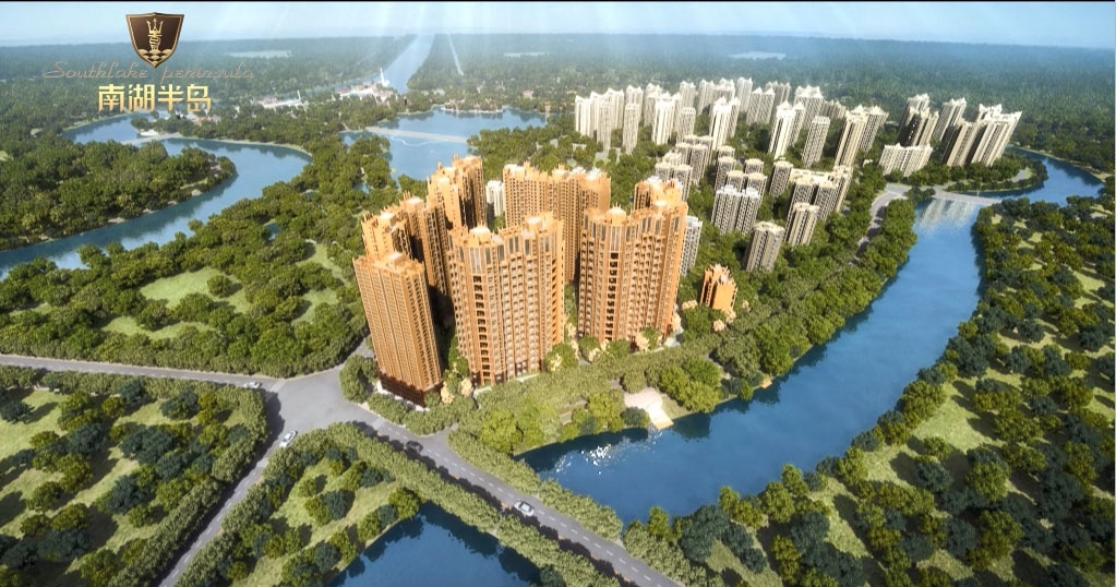 South Lake Peninsula --- residential building 3d animation