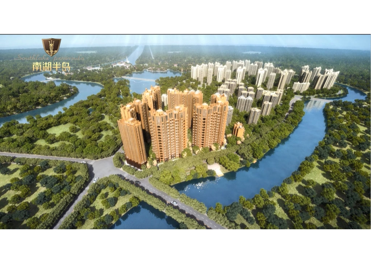 South Lake Peninsula --- residential building 3d animation