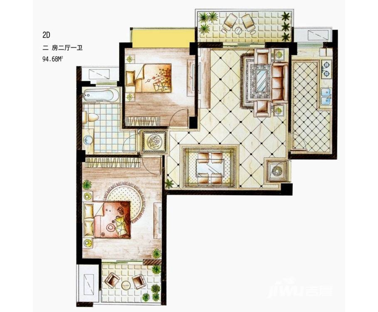 interior 2d floor plan