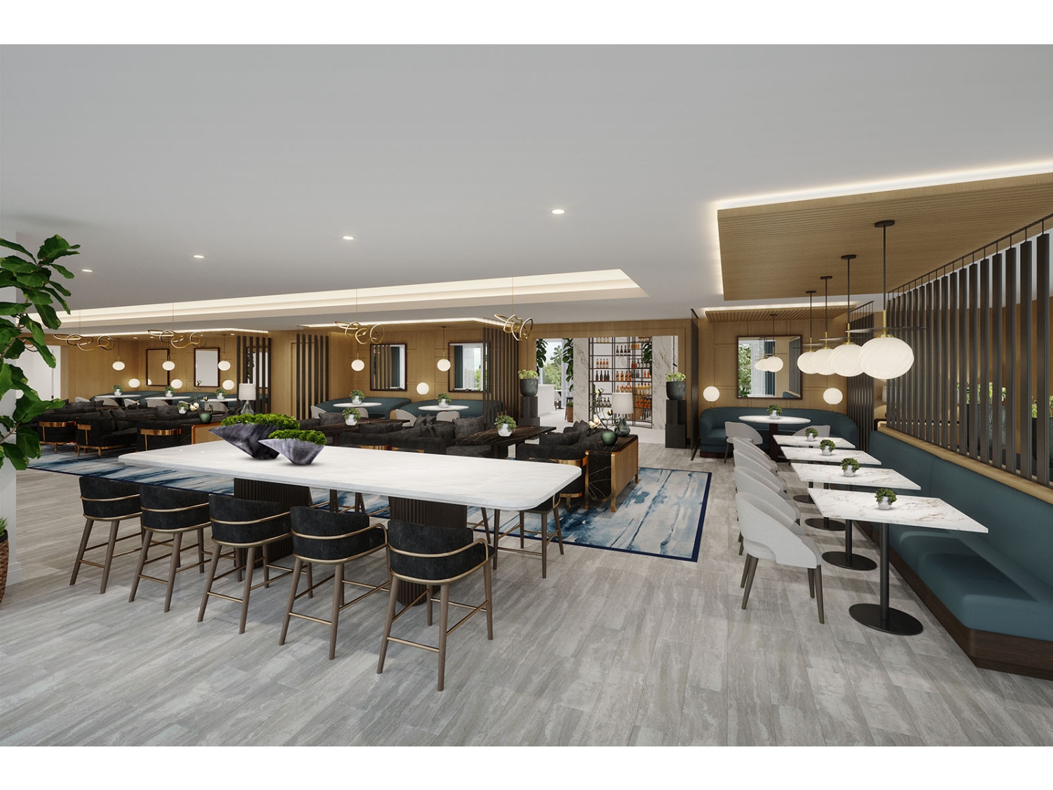 Restaurant/coffee bar/hotel/Tea house interior rendering