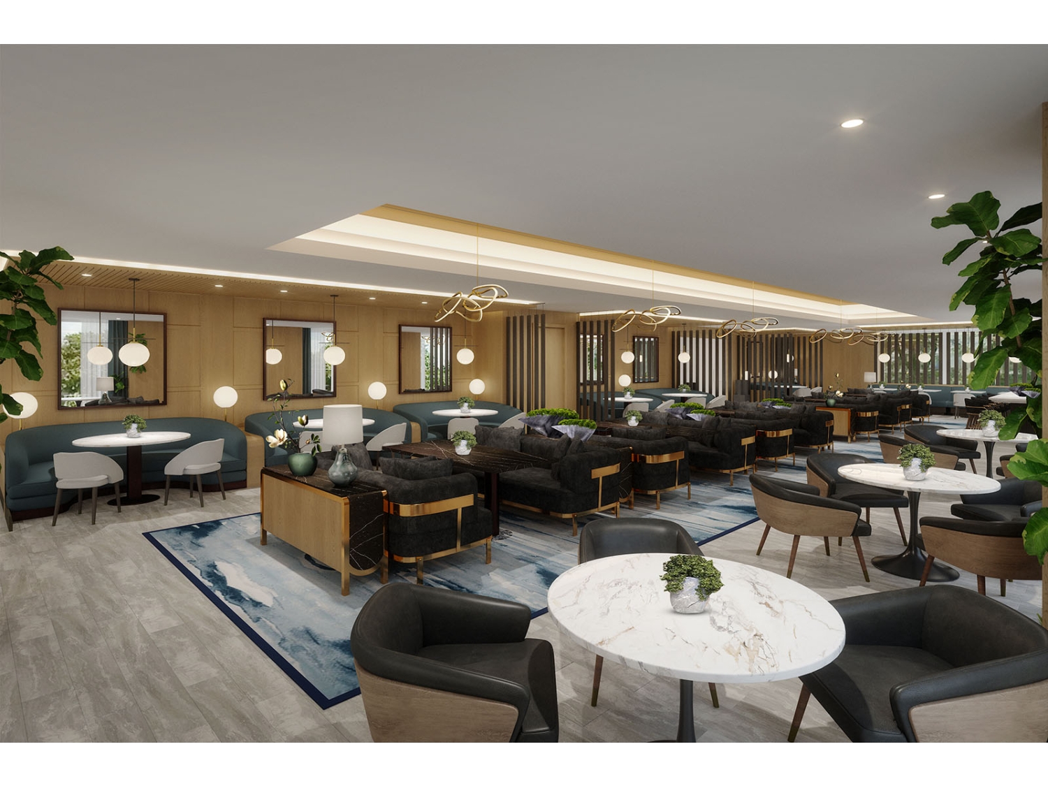 Restaurant/coffee bar/hotel/Tea house interior rendering