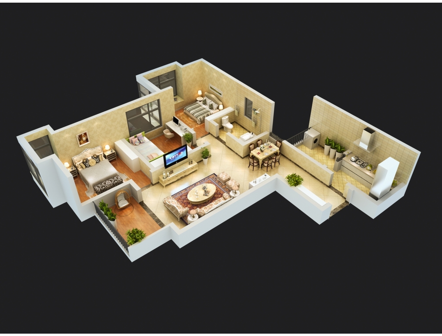 Interior 3D Floor Plan