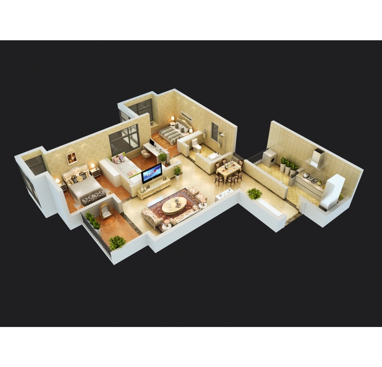 Interior 3D Floor Plan