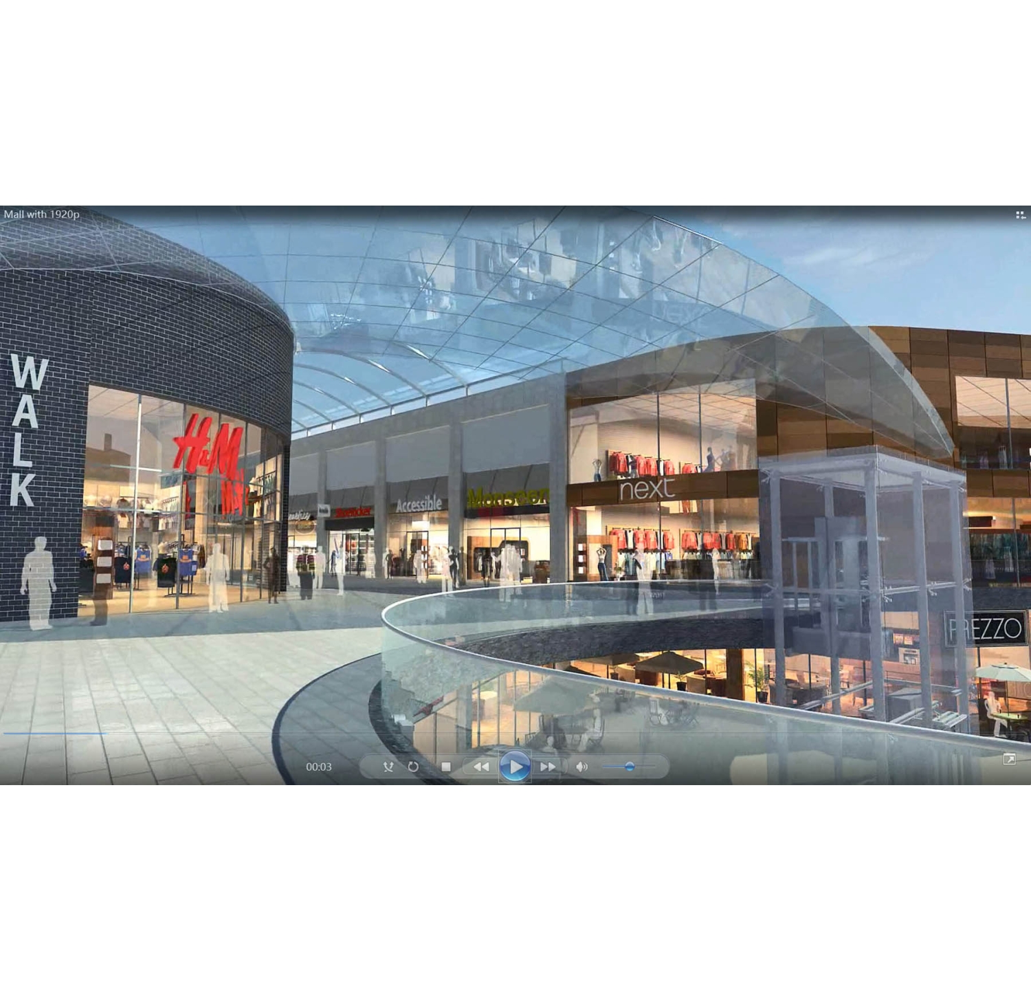 Shopping Mall 3d architectural animation