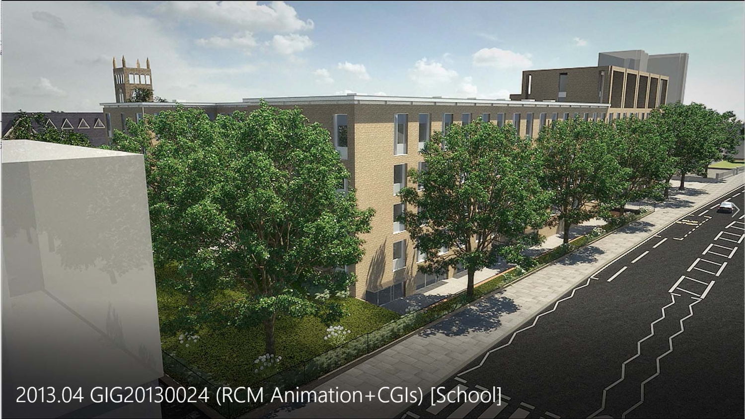 School-- 3d architectural  animation and CGI walkthrough