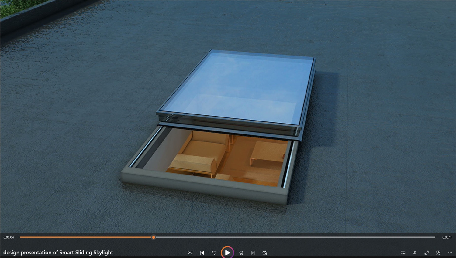 Rooflight -- 3d product animation