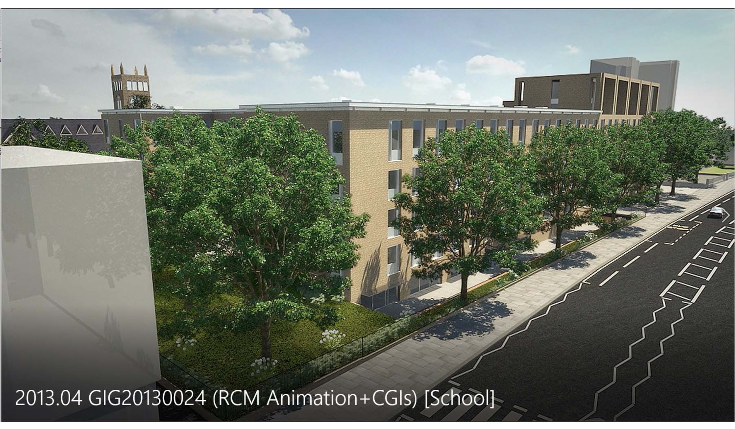 School-- 3d architectural  animation and CGI walkthrough