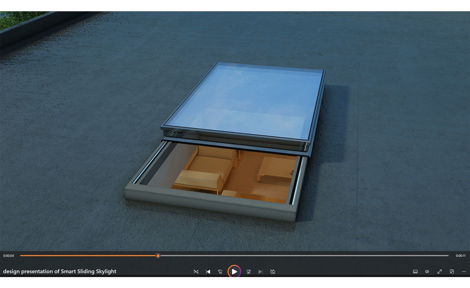 Rooflight -- 3d product animation