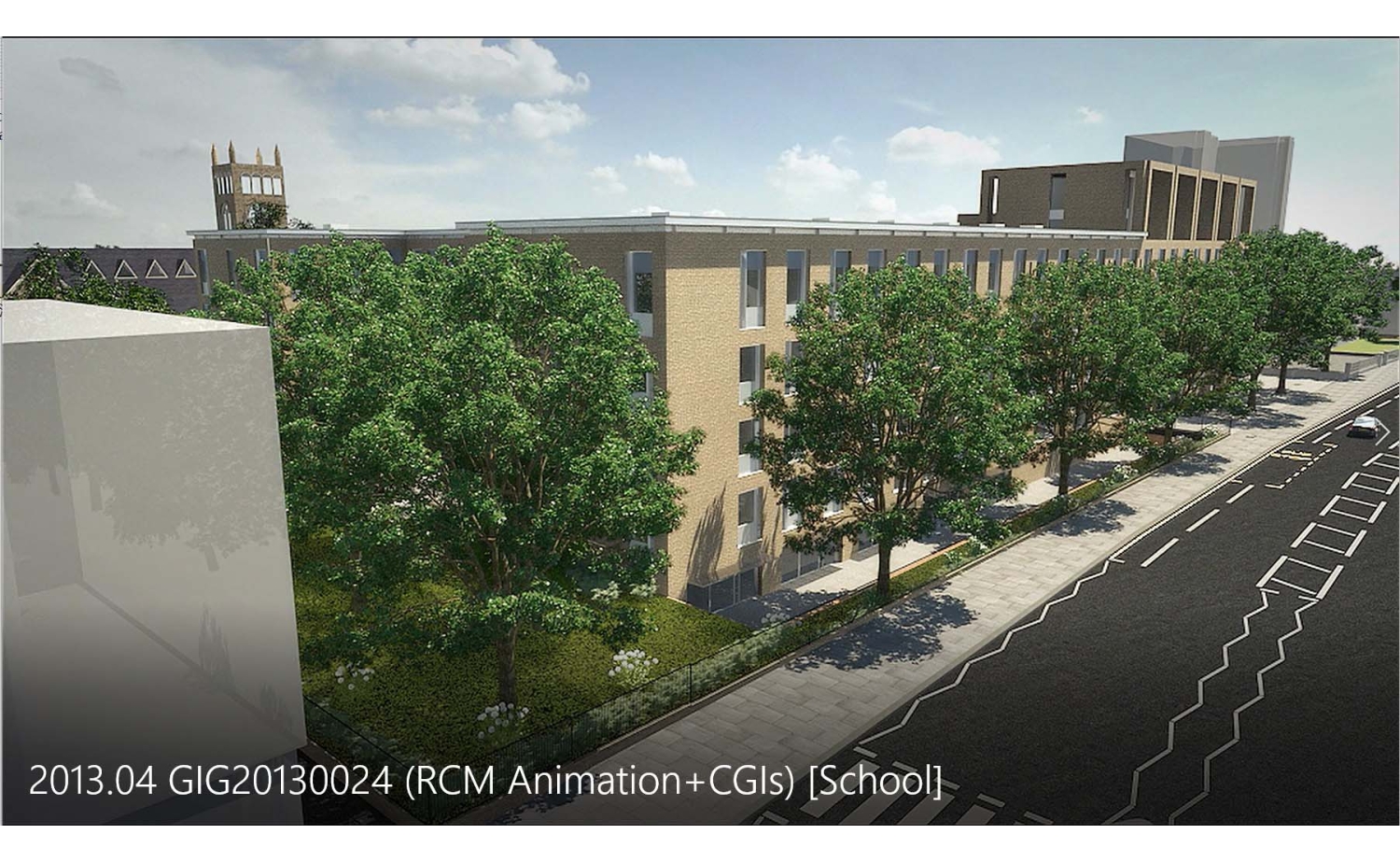 School-- 3d architectural  animation and CGI walkthrough