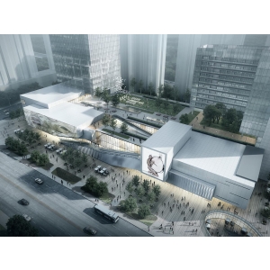 exterior commercial complex building