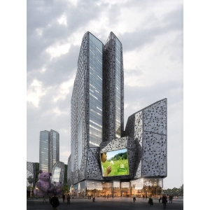 commercial plaza rendering