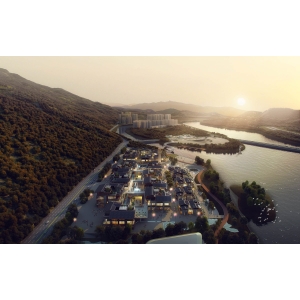 Resort/hotel building rendering