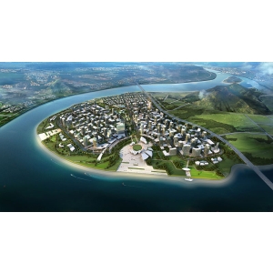 Urban community master plan rendering