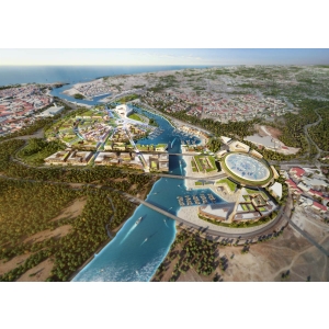 Urban master plan rendering
