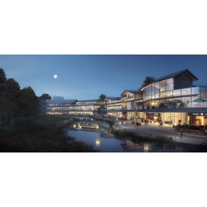 High street rendering/shopping plaza rendering
