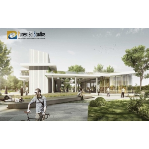 Metro rendering/Subway station rendering/Parking lot rendering/Transportation center rendering