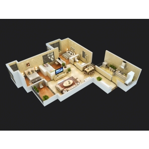Interior 3D Floor Plan