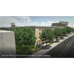 School-- 3d architectural  animation and CGI walkthrough