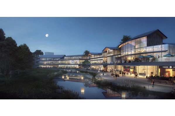 High street rendering/shopping plaza rendering