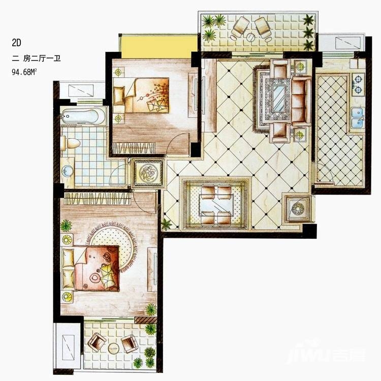 interior 2d floor plan