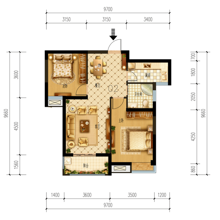 interior 2d floor plan