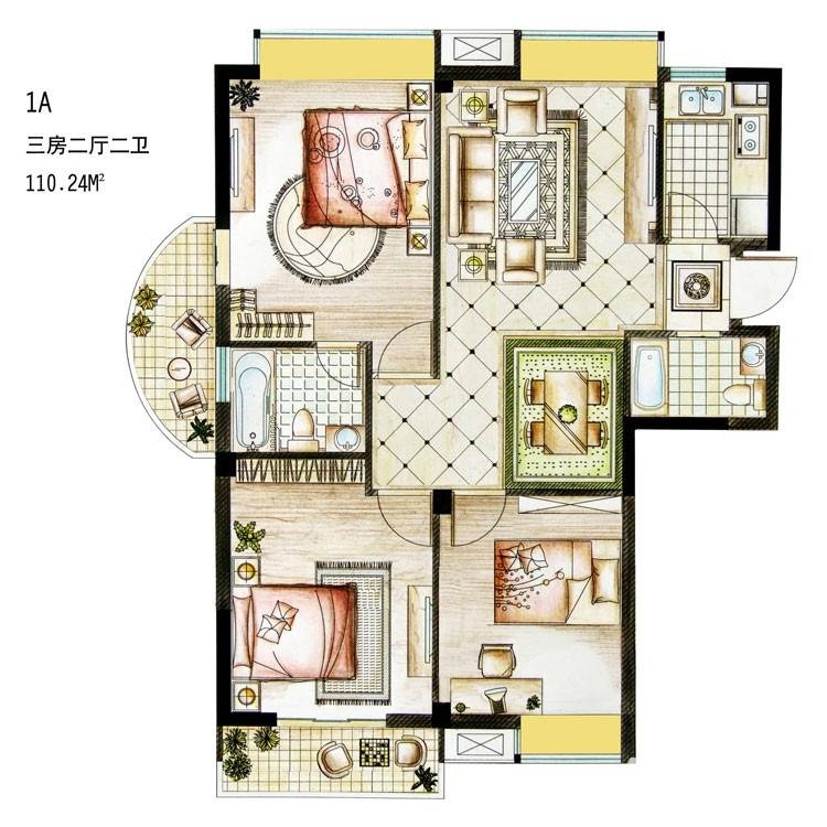 interior 2d floor plan