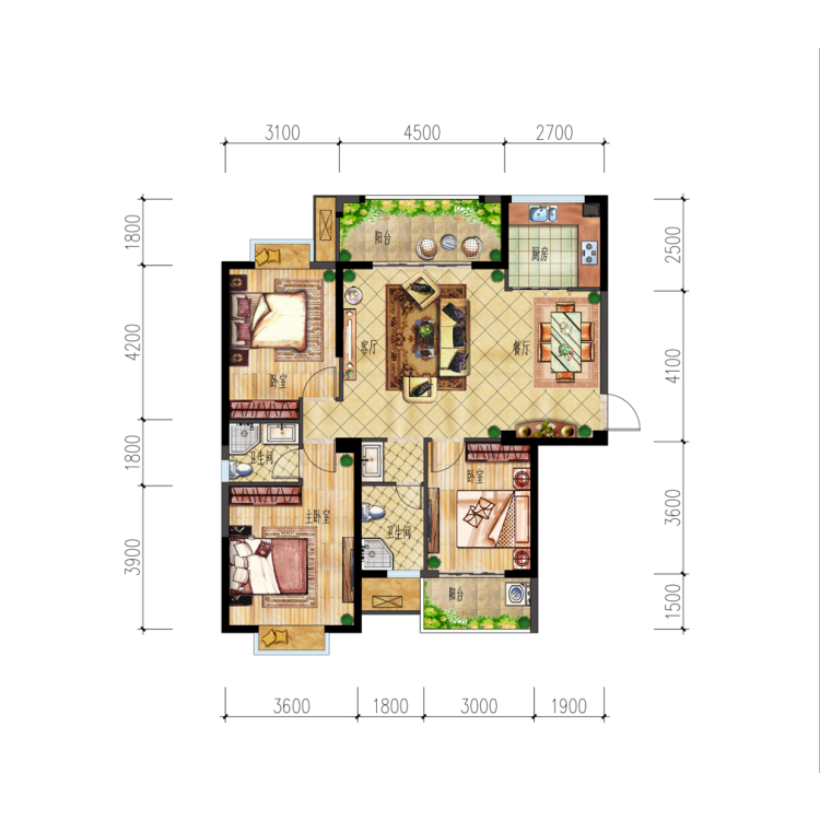 interior 2d floor plan