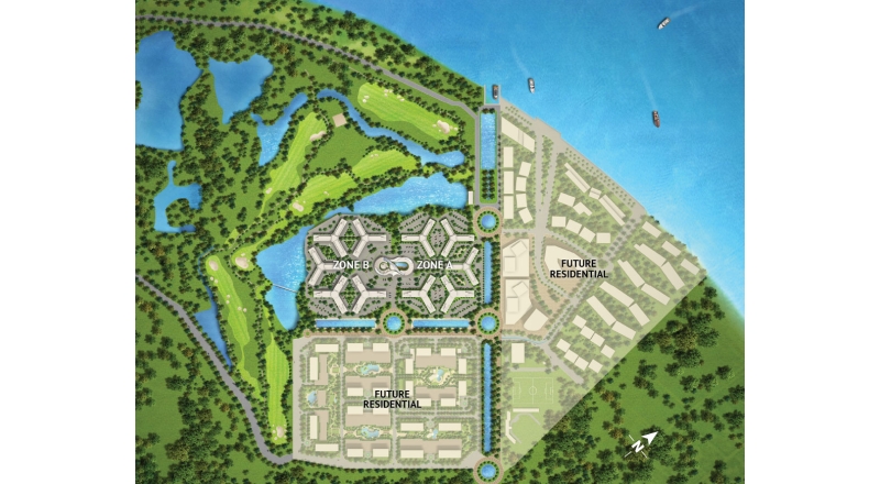 Urban community master plan rendering