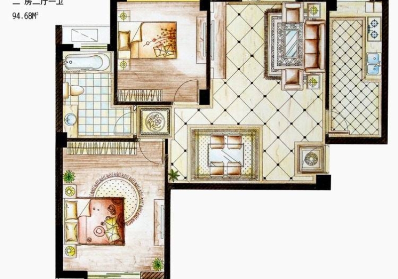 interior 2d floor plan