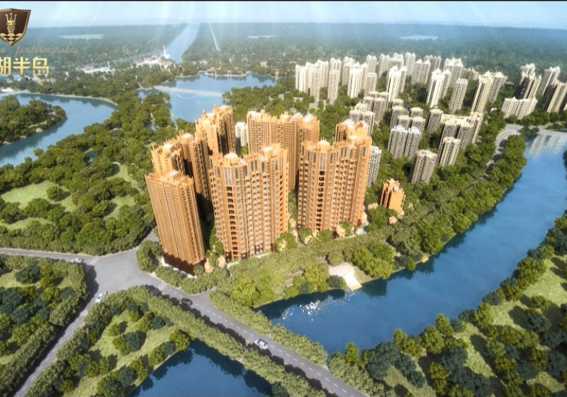 South Lake Peninsula --- residential building 3d animation